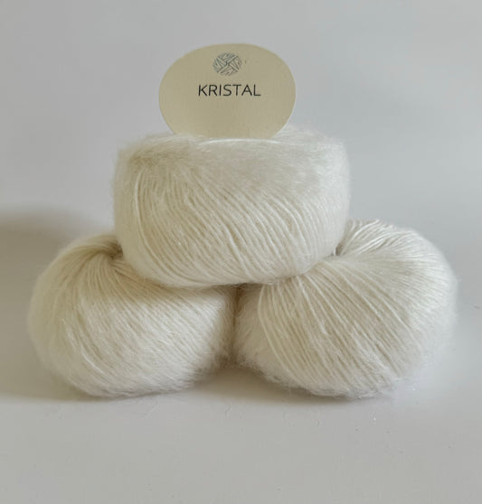 Crystal Mohair White